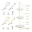 Cake Stand Cupcake Plate Holder I1595GS0 Carousel 3