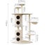 170cm Xl Multi Level Cat Scratching Post Tree Post House Tower-beige Carousel 2