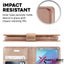 iPhone 15 Mercury Goospery Blue moon 3 Cards Slots wallet Case ROSE GOLD Carousel 3