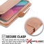 iPhone 15 Mercury Goospery Blue moon 3 Cards Slots wallet Case ROSE GOLD Carousel 6
