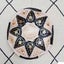 Traditional Moroccan Goatskin Pouffe in Black & White Carousel 4