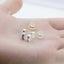 1 Pair Silver Hamburger Earring backs Carousel 4