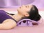 2 in 1 Neck and Back Stretcher Neck Cracker Back Lumbar Massager Purple Carousel 4