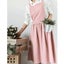 Cotton Linen Apron Nordic Pleated Skirt Pinafore Dresses I0544PK0 Carousel 5