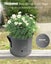 NEW 3 Gallon New Plant Grow Bags Garden Growing Grey Fabric Pot - 25 x 22cm Carousel 3