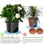 NEW 3 Gallon New Plant Grow Bags Garden Growing Grey Fabric Pot - 25 x 22cm Carousel 10
