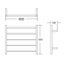 Heated Towel Rail 530x600x120mm Carousel 7