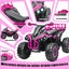 Electric Ride On Car 12V Pink Carousel 6