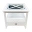 Hampton One Drawer Bedside Lamp Table Nightstand White Carousel 3
