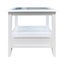 Hampton One Drawer Bedside Lamp Table Nightstand White Carousel 5