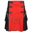 Highlander Fashion Kilt Black with Removable Chain and Apron Utility Kilt Carousel 1