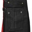 Highlander Fashion Kilt Black with Removable Chain and Apron Utility Kilt Carousel 8