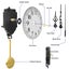 Wall Clock Quartz Movement Mechanism Repair Tools Kit 3660006 Carousel 5