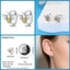 Sparkling Zircon Earrings 925 Sterling Silver Colourful Flower Butterfly Bee ... Carousel 4