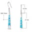 925 Sterling Silver Drop Earrings with Opal "Neve" (Blue) Carousel 3