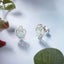 925 Sterling Silver Opal Stud Earrings "Shahana" (White) Carousel 2