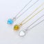 925 Sterling Silver Crystal Opal Necklace "Camilla" (White) Carousel 6