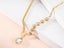 Drop Crystal Pendant Necklace 14KGP Gold Carousel 2