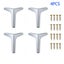 Metal Sofa Chair Table Furniture Legs 4pcs Set 2012203 Carousel 6