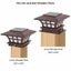 Fence Post Cap Solar Lights Outdoor Lamp Warm White 2004030 Carousel 8