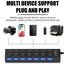 USB HUB USB Switch Hub 2.0 Adapter High Speed Multi 7 Ports Hub USB Carousel 5