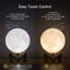 LED Night Light Rechargeable 3D Print Moon Lamp Touch Moon Lamp Carousel 4