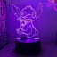 Cartoon Stitch Figurine 3D LED Light Children LED Night Light USB Carousel 3
