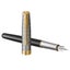 Parker Sonnet Metal & Black Lacquer GT Fountain Pen Med Carousel 3