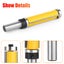 Woodworking Flush Trim Router Bits Top and Bottom Bearing 2PCS Carousel 5