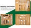 Bamboo Expandable Drawer Organizer for Utensils-9 Compartments Carousel 6