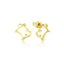 Disney Couture Kingdom - Winnie the Pooh - Outline Stud Earrings Yellow Gold Carousel 1