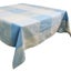 Garnier-Thiebaut Mille Oceans Écume French Jacquard Tablecloth 180x180cm Carousel 1