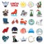 50pcs Sticker Stickers I1220DB0 Carousel 3