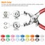 100 Sets Metal Snap Buttons Snap Fasteners Kit with Tool i2071CF0 Carousel 6