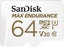 Micro SD Card SanDisk Max Endurance 64GB DashCam Security Memory Card SQQVR-064G Carousel 2