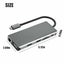12 in 1 USB Type-C Hub Adapter 4K HDMI VGA RJ45 Cad Reader For MacBook Laptop Carousel 8