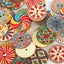 Retro Wood Button 2 Holes Mixed Color Flower Handwork Apparel Sewing 100Pcs Carousel 5