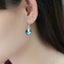 925 Sterling Silver Premium Crystal Earrings "Esmeralda" (Blue) Carousel 3