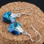 925 Sterling Silver Premium Crystal Earrings "Esmeralda" (Blue) Carousel 4