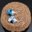 925 Sterling Silver Premium Crystal Earrings "Esmeralda" (Blue) Carousel 5