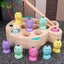 Children Wooden Magnetic Fishing Game Educational Toys For Kids Outdoor Garden Carousel 3