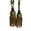 Black Gold Pair of Curtain Tassel Rope Ties 48cm Carousel 1
