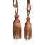 Coral Gold Pair of Curtain Tassel Rope Ties 48cm Carousel 1