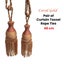 Coral Gold Pair of Curtain Tassel Rope Ties 48cm Carousel 2