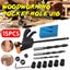 15pcs Pocket Hole Jig Kit Dowel Drill Joinery Screw Kit 3657902 Carousel 1