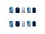 24Pcs/Box Sweet Short Round/Square Head False Nail Art Full Cover Detachable Carousel 8