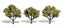 Woodland Scenics 3In - 4In Early Light 3/Pk * Carousel 1