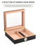 Humidor Handmade Wooden Humidor Tabletop with Hygrometer and Humidifier Carousel 4