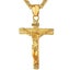 U7 Crucifix Necklace-Gold Carousel 1