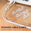 Cable Clips Self-Adhesive Tie Cord Management Wire Holder Organizer Clamp 100Pcs Carousel 2